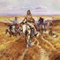 When the Plains Were His Indians western American Charles Marion Russell